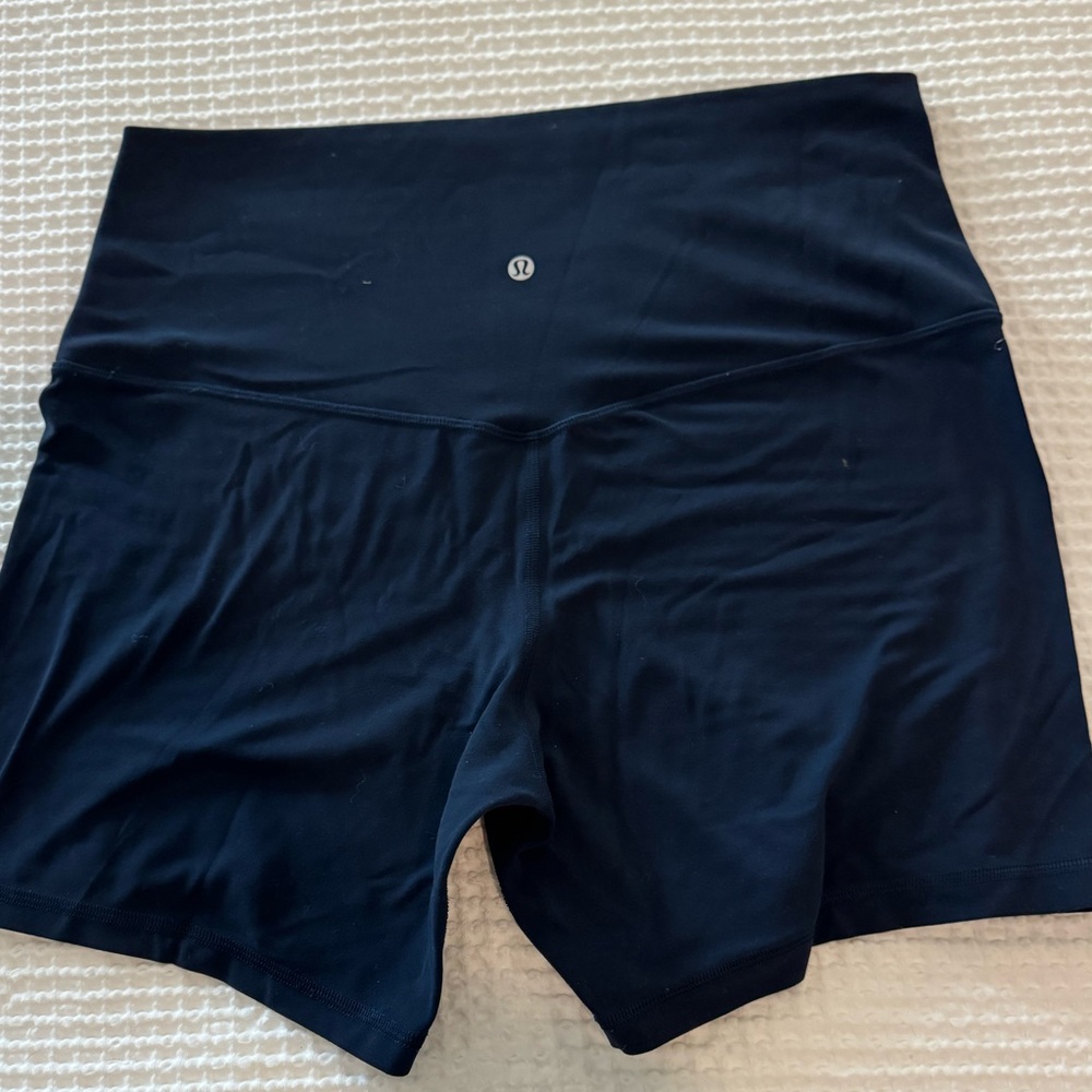 Lululemon Navy High-Waisted Shorts